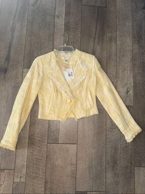 CAbi Yellow Tweed Blazer *NWT*